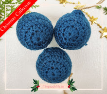 Load image into Gallery viewer, Christmas Ball- Blue (Set of 10 pieces)