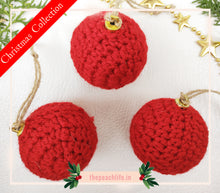 Load image into Gallery viewer, Christmas Ball Red (Set of 10 pieces)