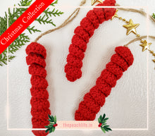 Load image into Gallery viewer, Christmas Curly Cues- Red (Set of 10 pieces)