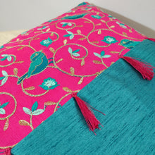 Load image into Gallery viewer, Bird Sanctuary Embroided Cushion Cover Set of 2