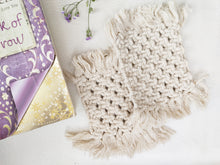 Load image into Gallery viewer, Macrame Coasters Set - Square