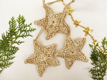 Load image into Gallery viewer, Christmas Stars- Golden (Set of 10 pieces)