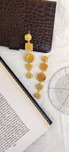 Load image into Gallery viewer, Raw Stone Dangler Earrings- Citrine (November)