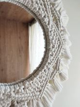 Load image into Gallery viewer, Macrame Mirror- Mandala Design