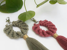 Load image into Gallery viewer, Macrame Shell Bag Charm