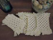Load image into Gallery viewer, Macrame Coasters Set - Square
