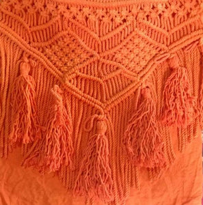 Macrame Cushion Cover (Set of 2)- Tassel