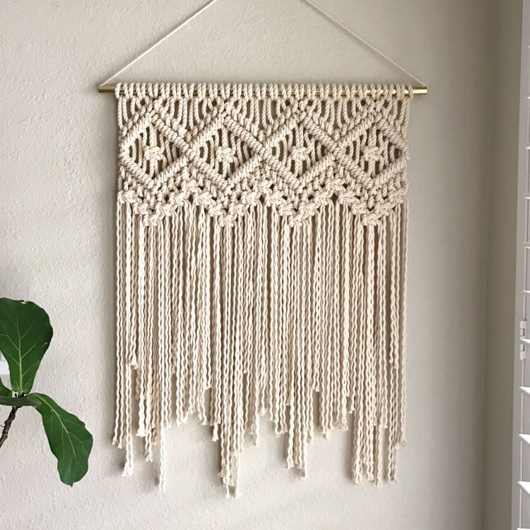 Macrame Wall Hanging Tapestry - Natural