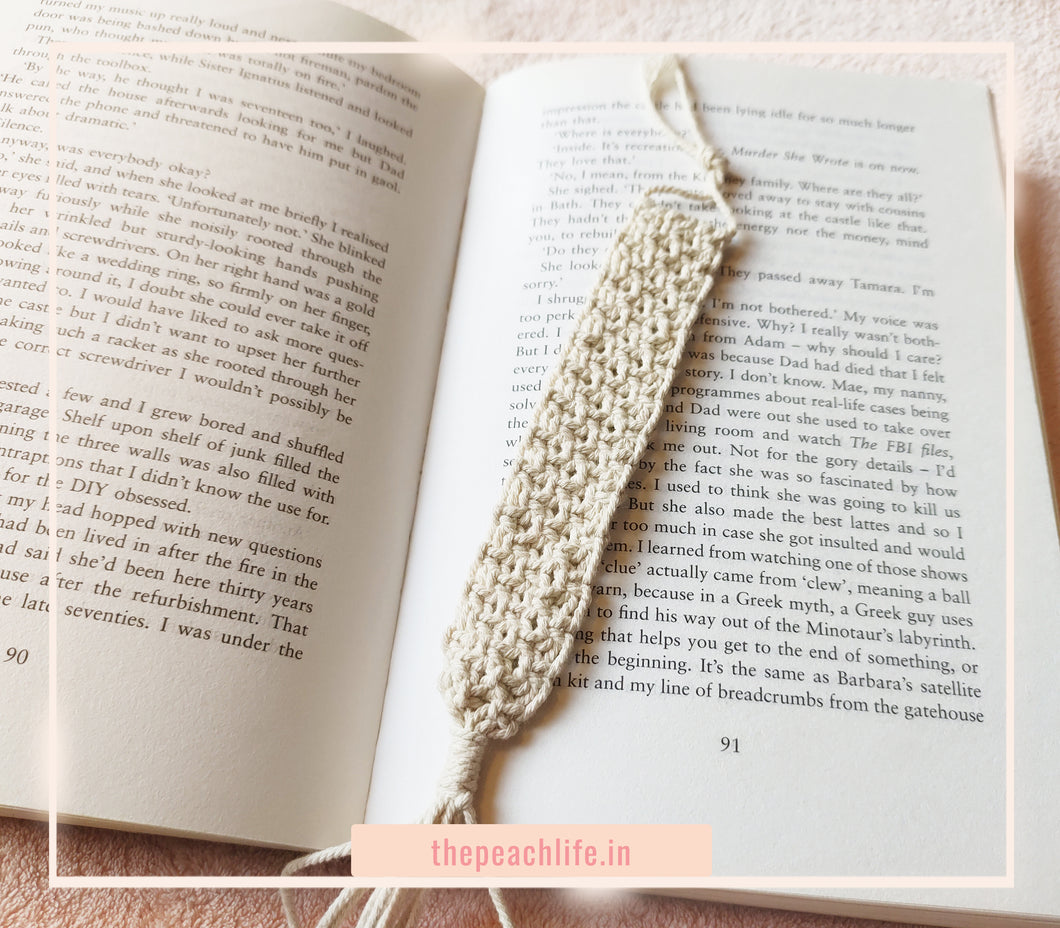Macrame Bookmark- Netted Design