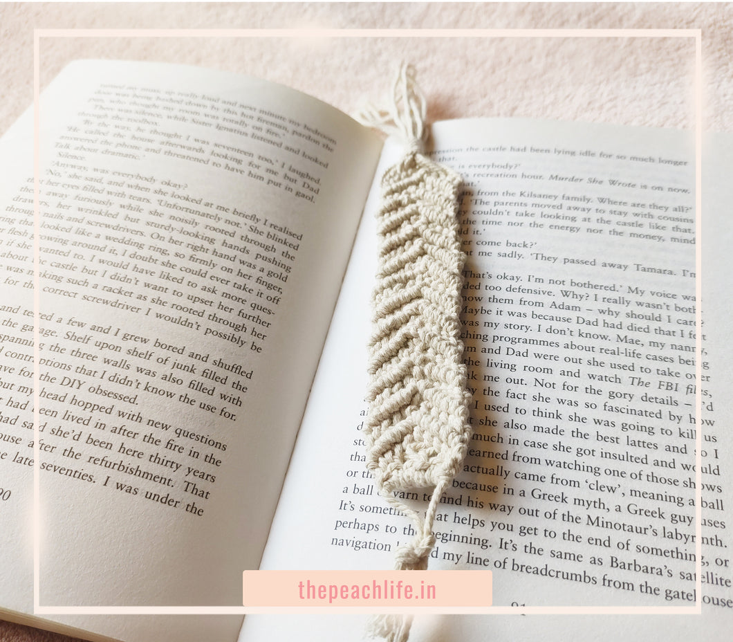 Macrame Bookmark- Braided Design