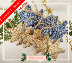Christmas Assorted Decoration- Stars (Set of 10 pieces)