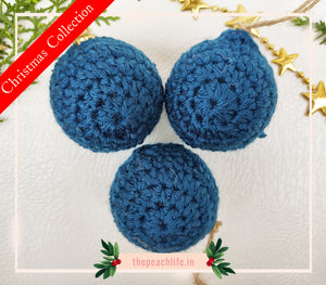 Christmas Ball- Blue (Set of 10 pieces)