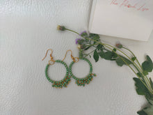 Load image into Gallery viewer, Handmade Hoop Earrings- Fiona
