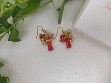 Load image into Gallery viewer, Handmade Earrings- Flaming Berries
