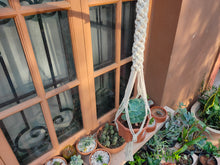 Load image into Gallery viewer, Macrame Planter Knotted
