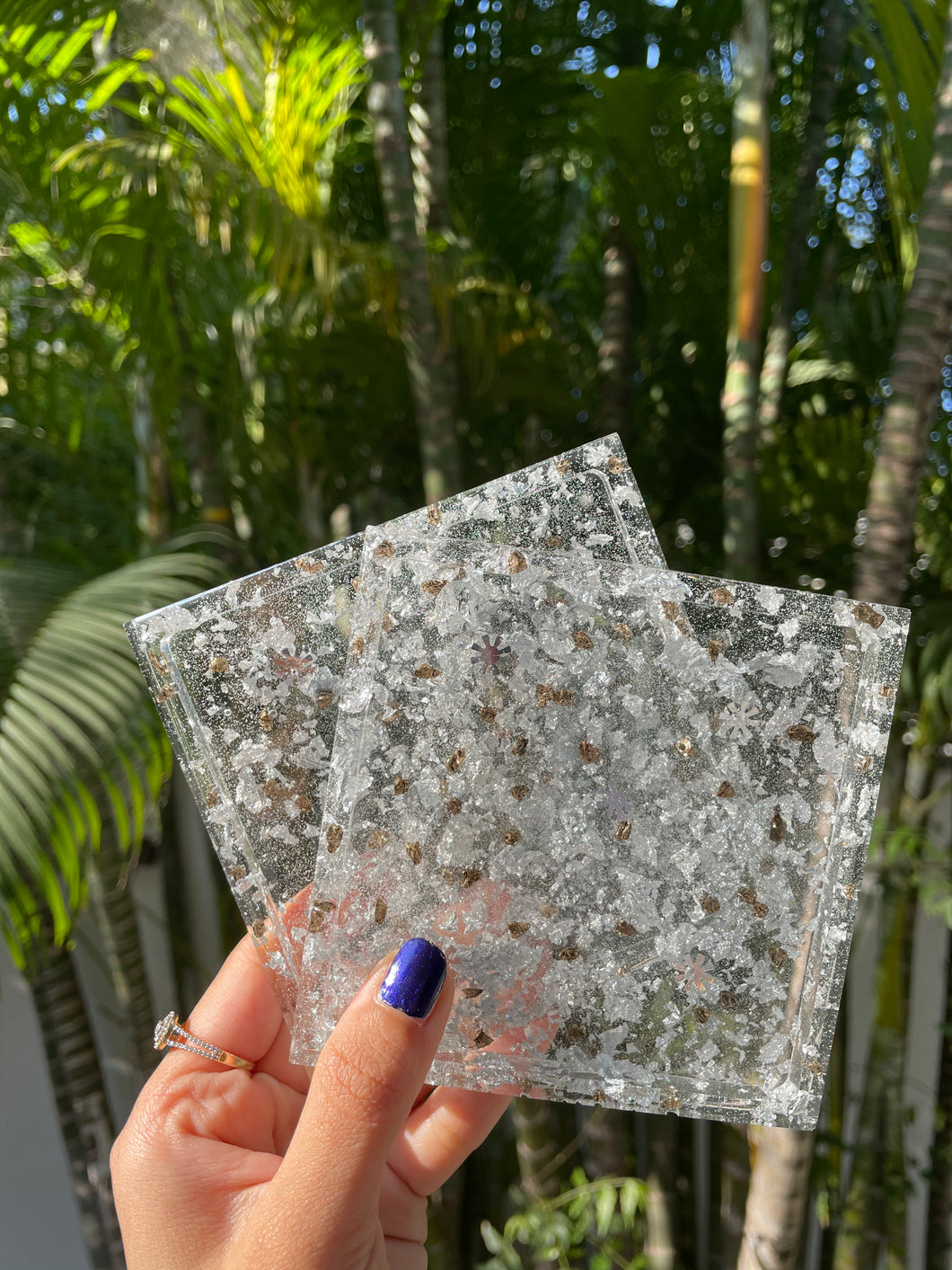 Square Coasters- Snowflake