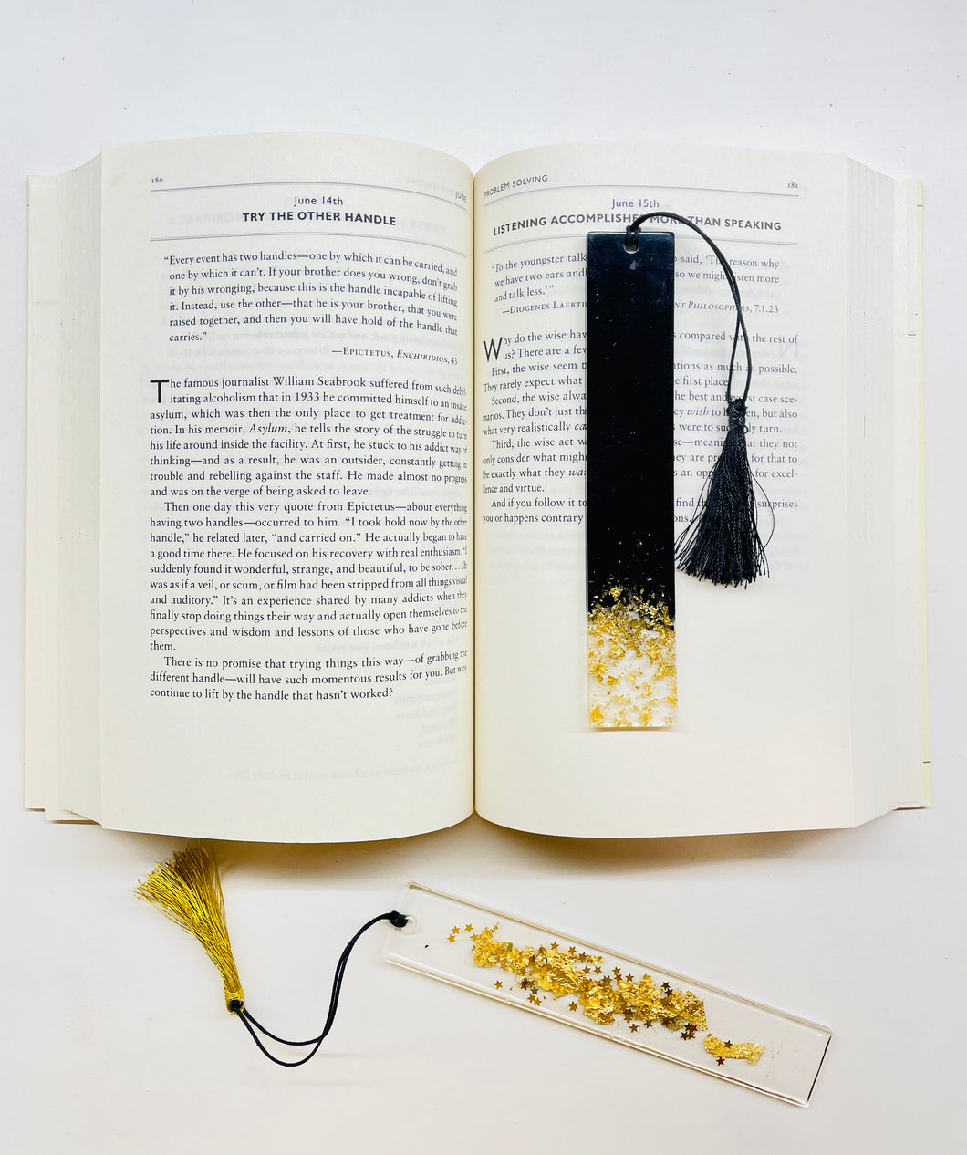 Handmade Resin Bookmark