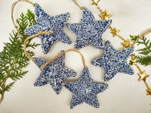 Load image into Gallery viewer, Christmas Stars- Blue (Set of 10 pieces)
