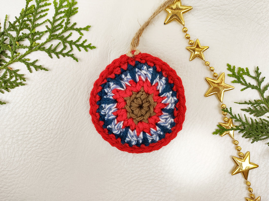 Christmas Round Hanging- Multicolor (Set of 5 & Set of 10 pieces)