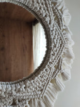 Load image into Gallery viewer, Macrame Mirror- Mandala Design
