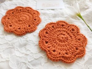 Floral Crochet Coasters