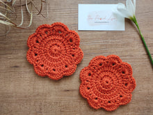 Load image into Gallery viewer, Floral Crochet Coasters
