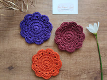 Load image into Gallery viewer, Floral Crochet Coasters
