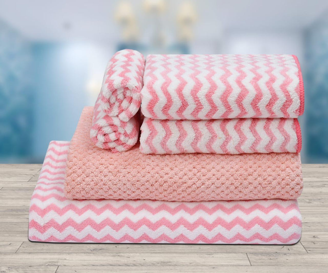 Towel Set (8 Piece) - Pink