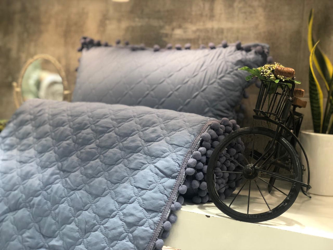 Bubble Bedding Set- Uniform Grey