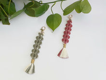Load image into Gallery viewer, Macrame Key Tag - Floral
