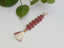 Load image into Gallery viewer, Macrame Key Tag - Floral
