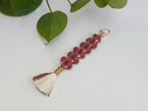 Macrame Key Tag - Floral